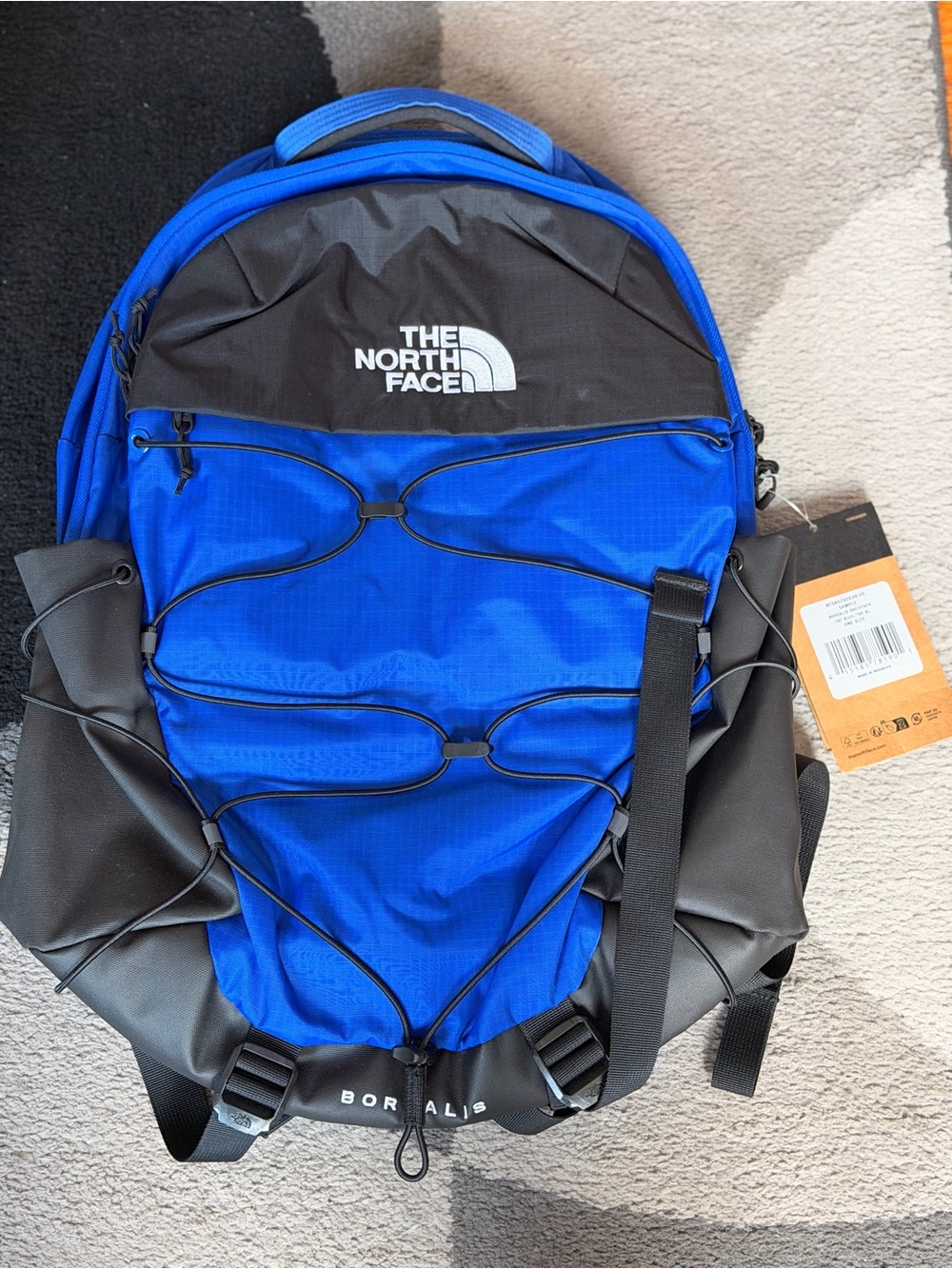 The North Face Borealis Backpack in Bright Blue and Black UNISEX